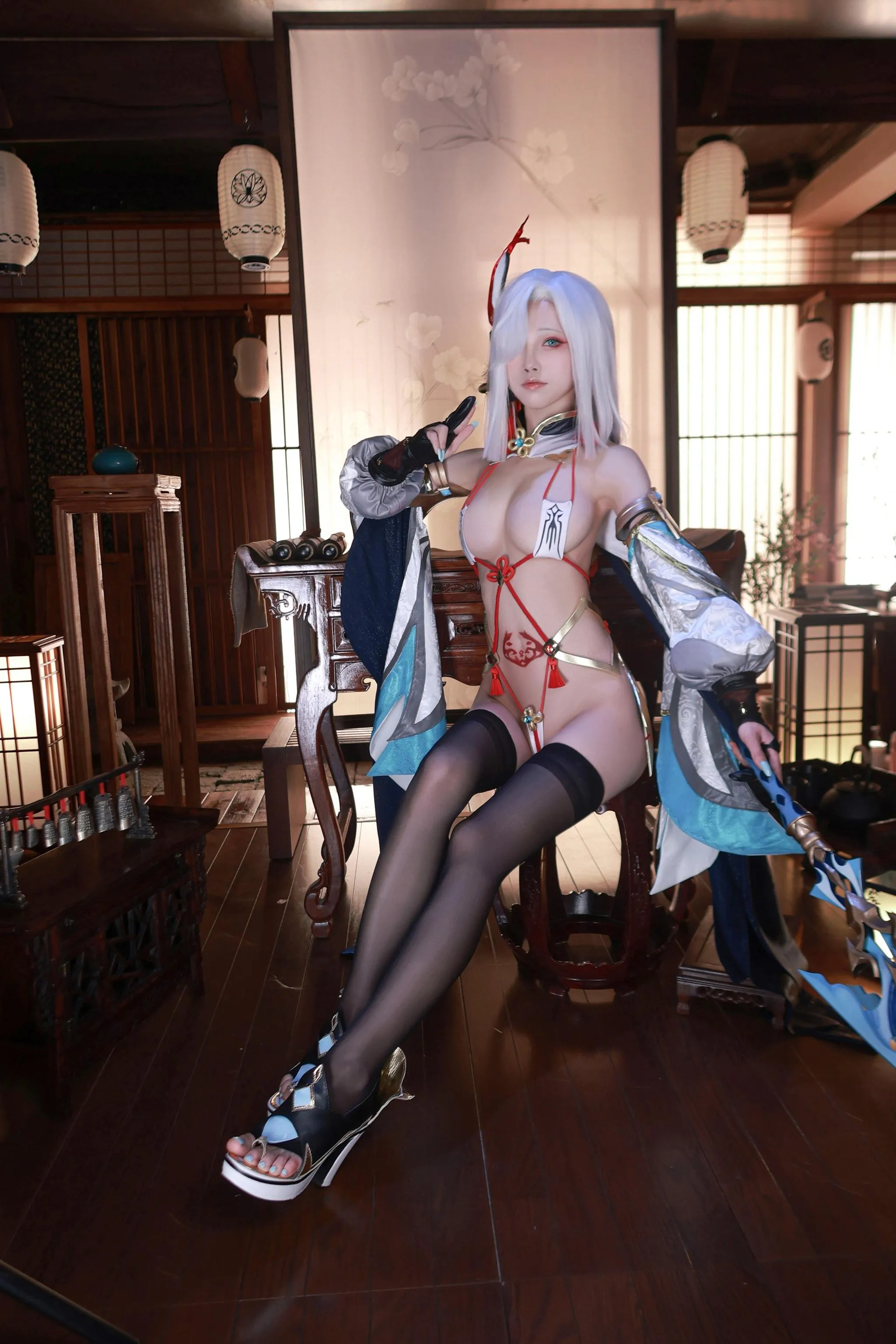 水淼Aqua – NO.110 原神 申鹤 [90P]插图